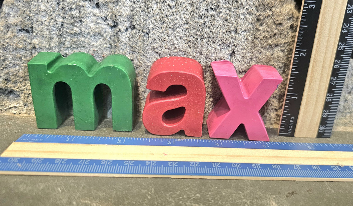 Lowercase name crayons spelling max