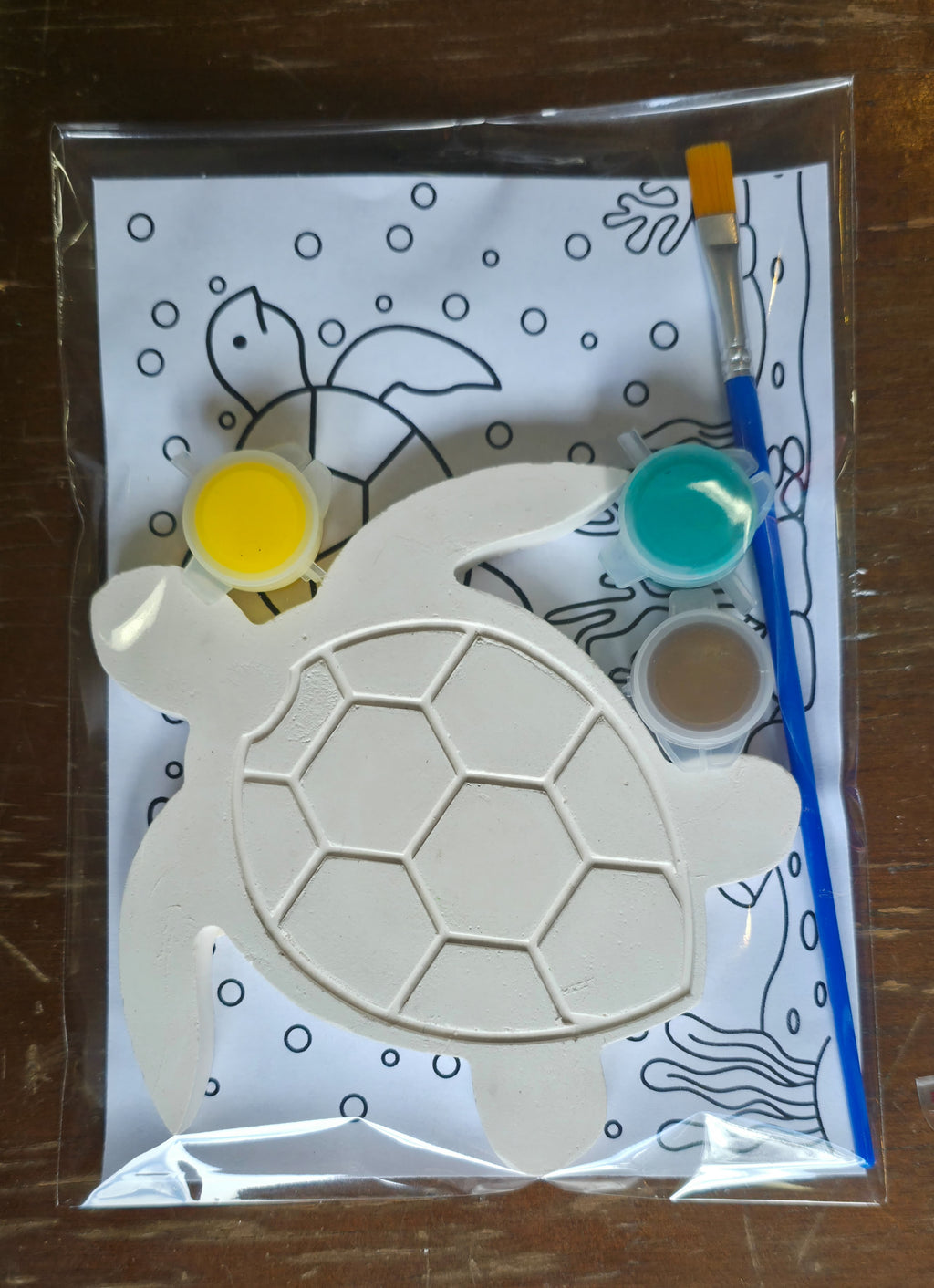 Sea Turtle plaster paint kit, second view